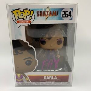 Funko POP! DC Comics - Shazam Vinyl Figure - DARLA #264 Signed With Protector